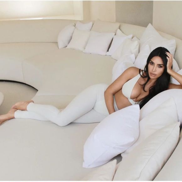 SKIMS Pants - SKIMS Cotton Ribbed Leggings in Bone, Sizes: Small, X-Small; New With Tags.